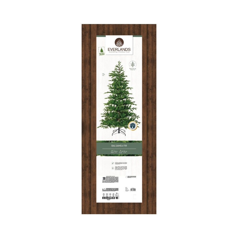 Balsamea Fir kunstkerstboom 240xø145cm | groen