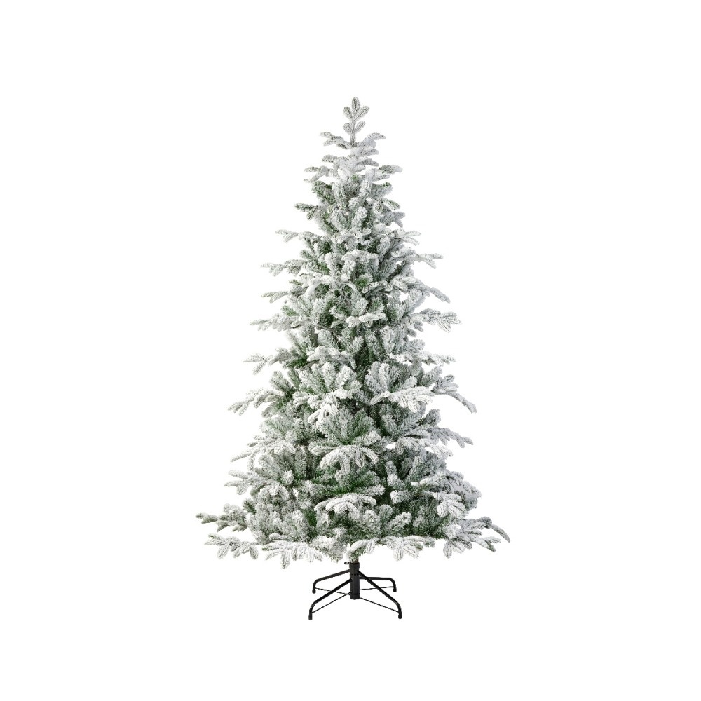 Balsamea Fir kunstkerstboom 240xø145cm | wit/met sneeuw