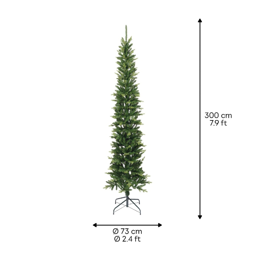 Slim Fir kunstkerstboom 240xø73cm | groen