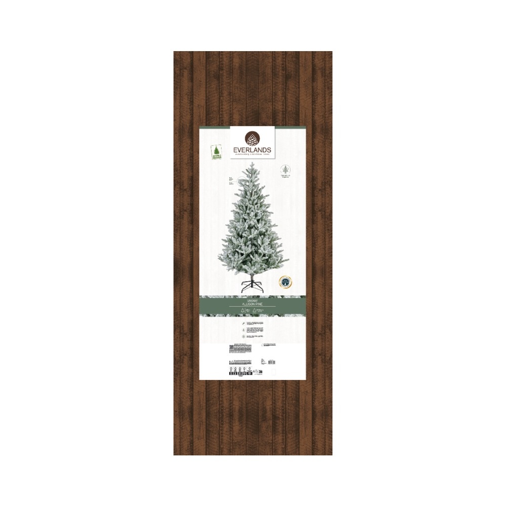 Allison Pine kunstkerstboom 450xø236cm | wit/met sneeuw