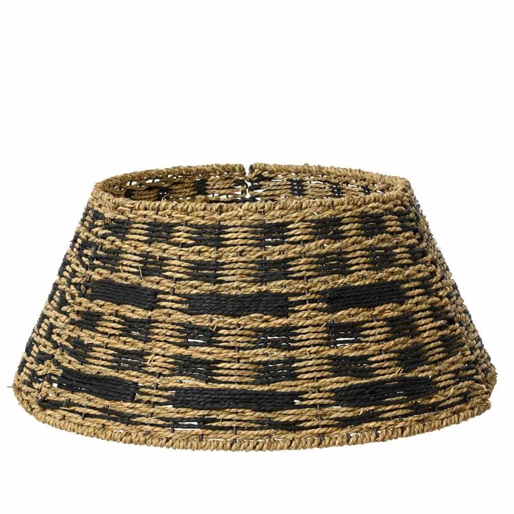 Boomring bruin/zwart | zeegras | D57 x H25 cm