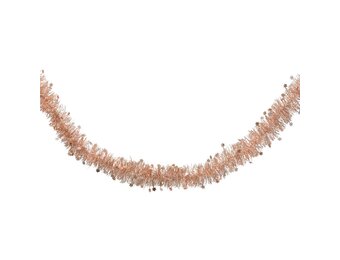 Kerstslinger lametta | parelroze | 270cm