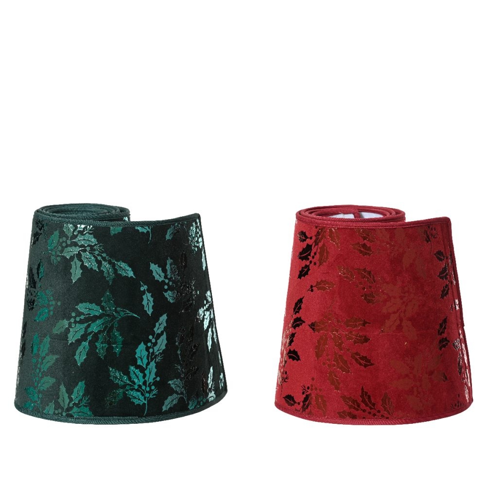 Boomring groen/rood | polyester | D56 x H28 cm