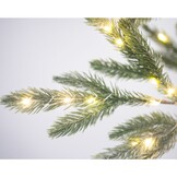 Boom voor buiten met verlichting | kunststof | groen/warm wit met witte details | 180cm