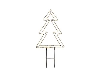 Boom voor buiten met verlichting | metaal | zwart/warm wit | 40cm
