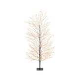 Boom voor buiten met verlichting | kunststof | zwart/warm wit | 150cm