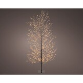 Boom voor buiten met verlichting | kunststof | zwart/warm wit | 150cm
