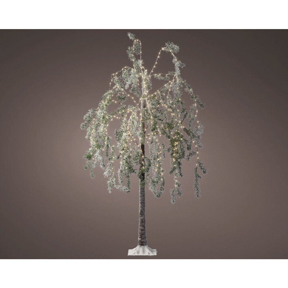 Boom voor buiten met verlichting | kunststof | groen/warm wit | 150cm