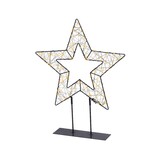 Tafellamp ster | metaal | zwart/klassiek warm | 38cm