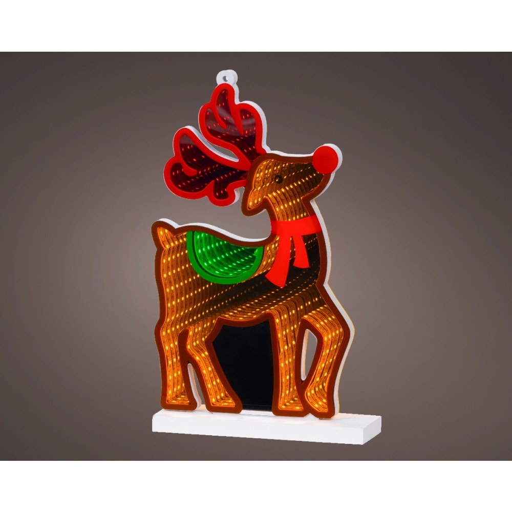 Rendier infinity lamp | kunststof | bruin | 27cm