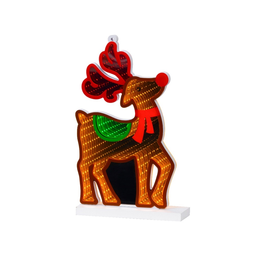 Rendier infinity lamp | kunststof | bruin | 27cm