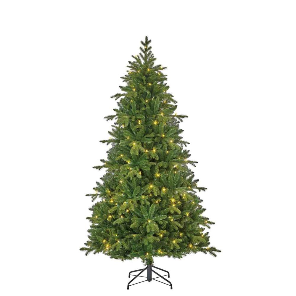 Brampton kunstkerstboom 215xø125cm | groen met 240 LED lampjes