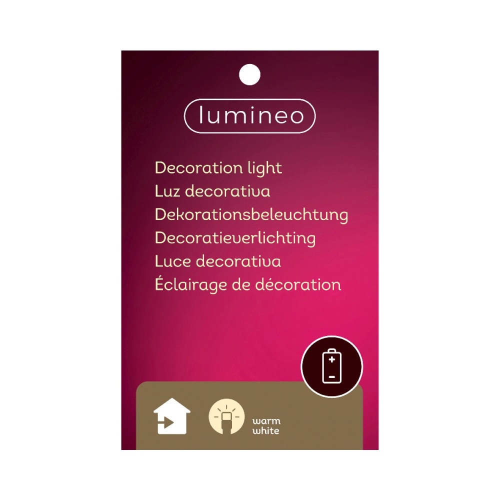 Kerstman met Merry Christmas | met LED verlichting | polyresin | rood/bruin/groen | 30cm