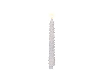 LED kerstboom kaars | wax | wit/warm wit | ø4,5x29cm
