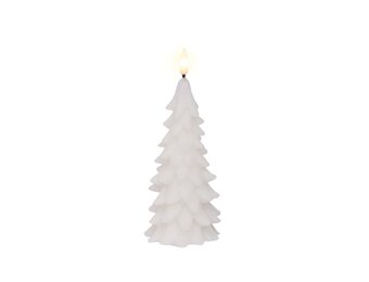 LED kerstboom kaars | wax | wit/warm wit | ø8x19,3cm