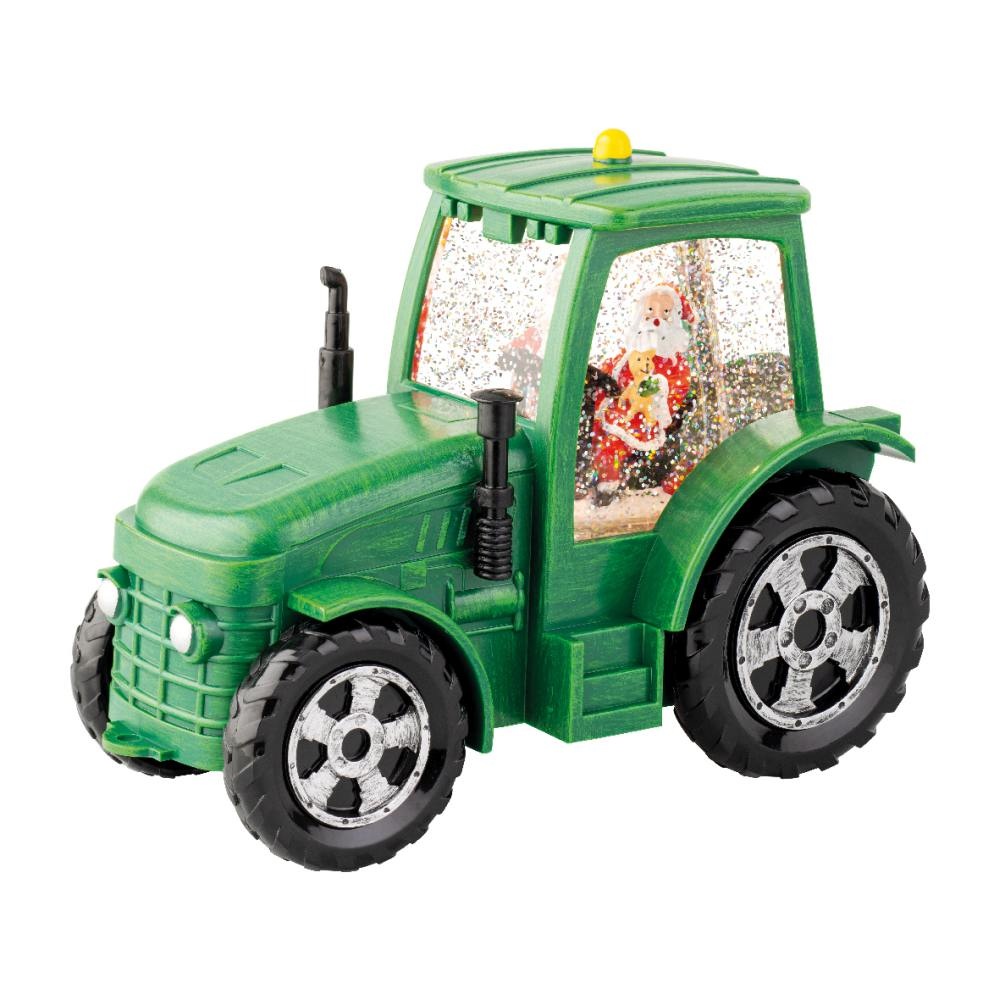 Sneeuwbol tractor | groen | 17cm