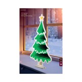 Kerstboom infinity lamp | kunststof | groen/wit | 60cm