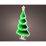 Kerstboom infinity lamp | kunststof | groen/wit | 40cm