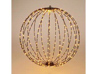 Metalen bal | 240 LED lampjes | extra warm wit | 40cm