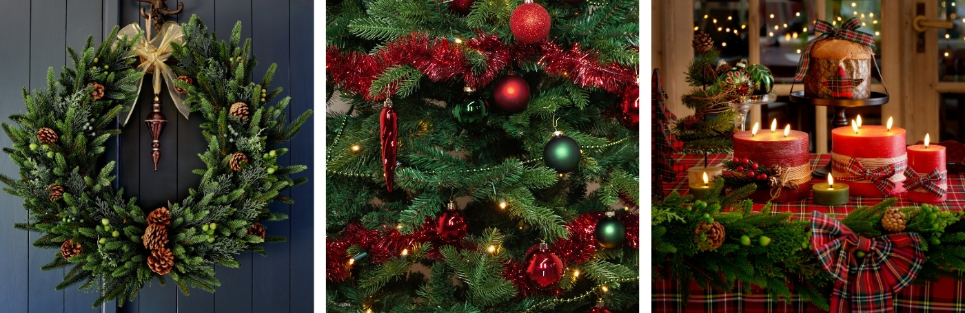 Klassieke kerststijl klassiek kerst thema decoratie