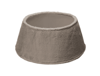 Boomrok | kunstbont | taupe | 55cm