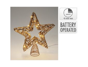 Piek met verlichting | goud/warm wit | 28cm