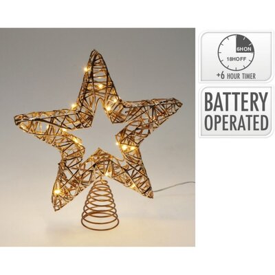 Piek met verlichting | goud/warm wit | 28cm