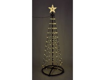 Spiraalboom | 550 LED lampjes | zwart/warm wit | 300cm