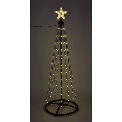 Spiraalboom | 550 LED lampjes | zwart/warm wit | 300cm