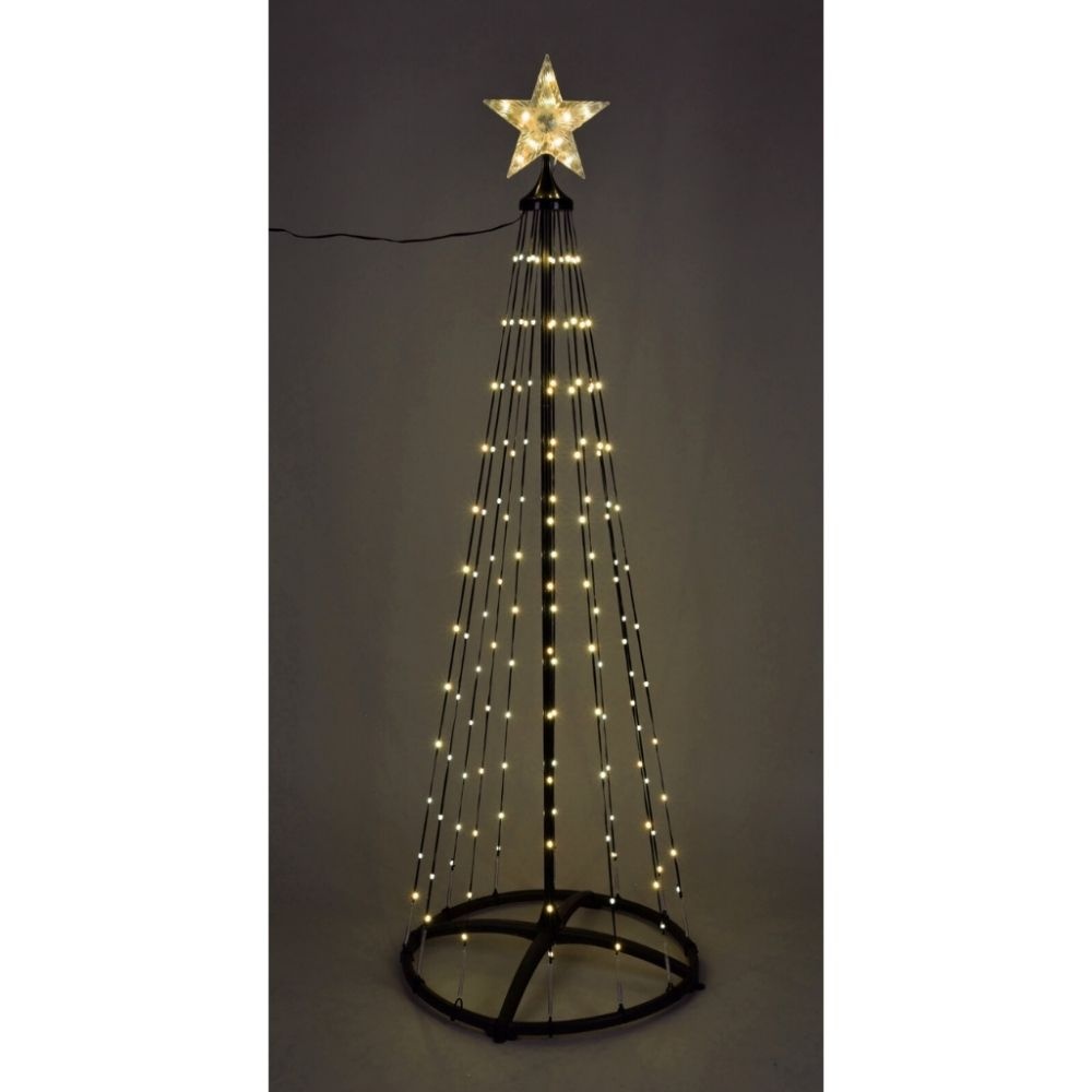 Spiraalboom | 550 LED lampjes | zwart/warm wit | 300cm