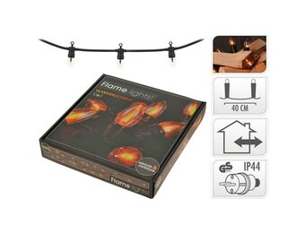 Vlamverlichting | 10 LED lampjes | voor buiten