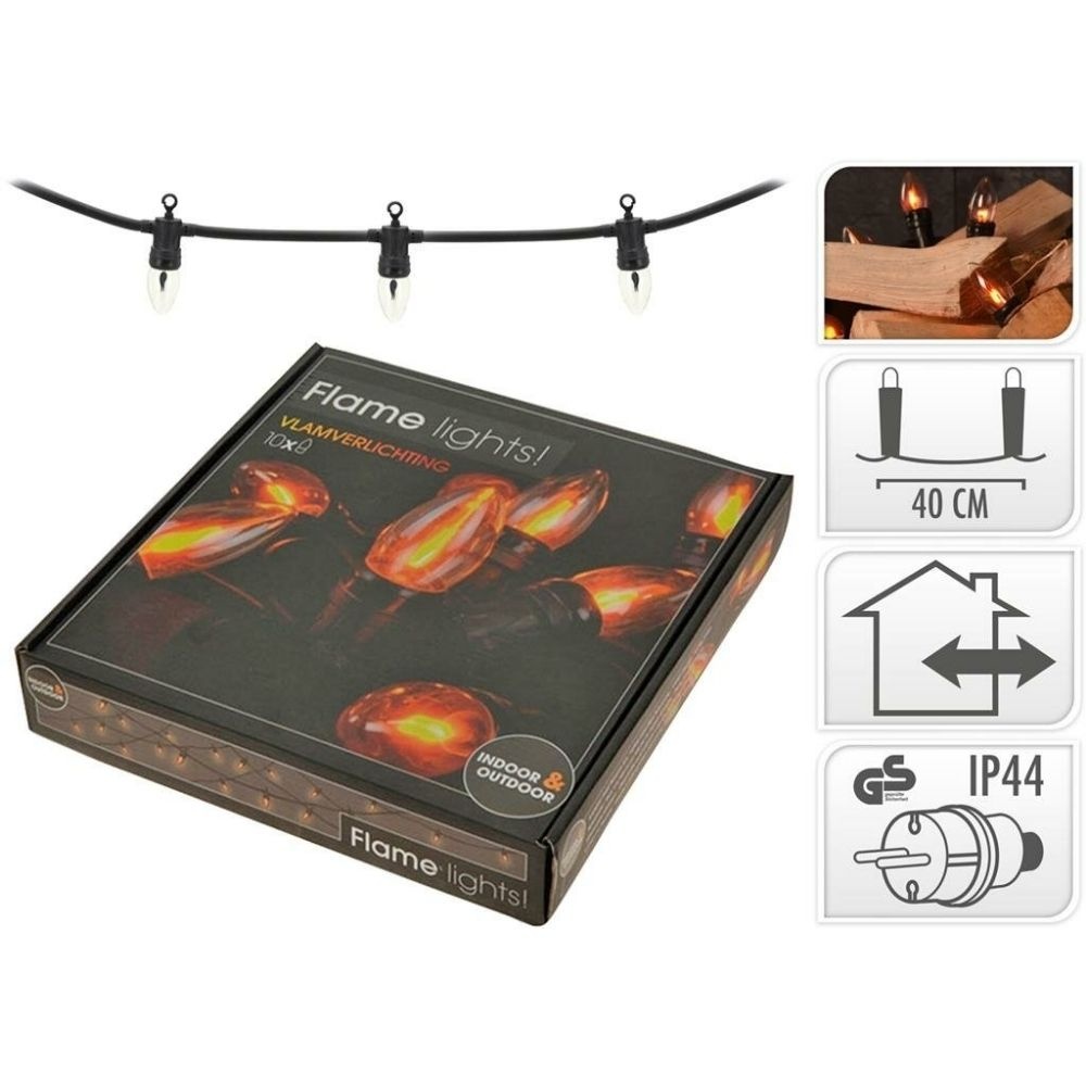 Vlamverlichting | 10 LED lampjes | voor buiten