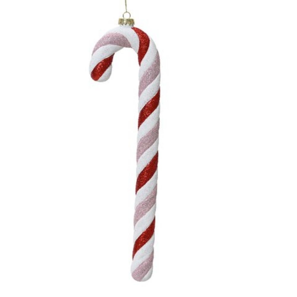 Zuurstok | plastic | rood/wit | 40cm