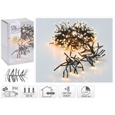 Kerstverlichting cluster | 576 LED lampjes | extra warm wit | 4m