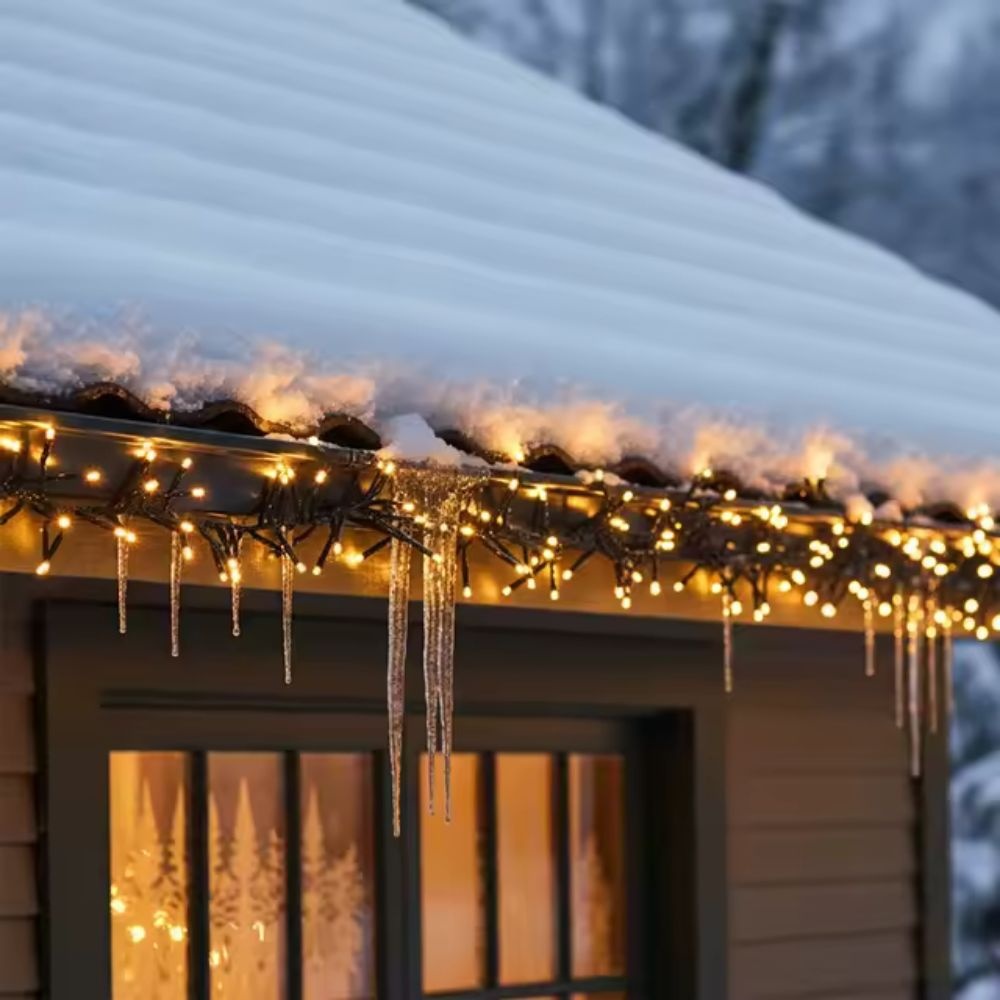 Kerstverlichting cluster | 576 LED lampjes | extra warm wit | 4m