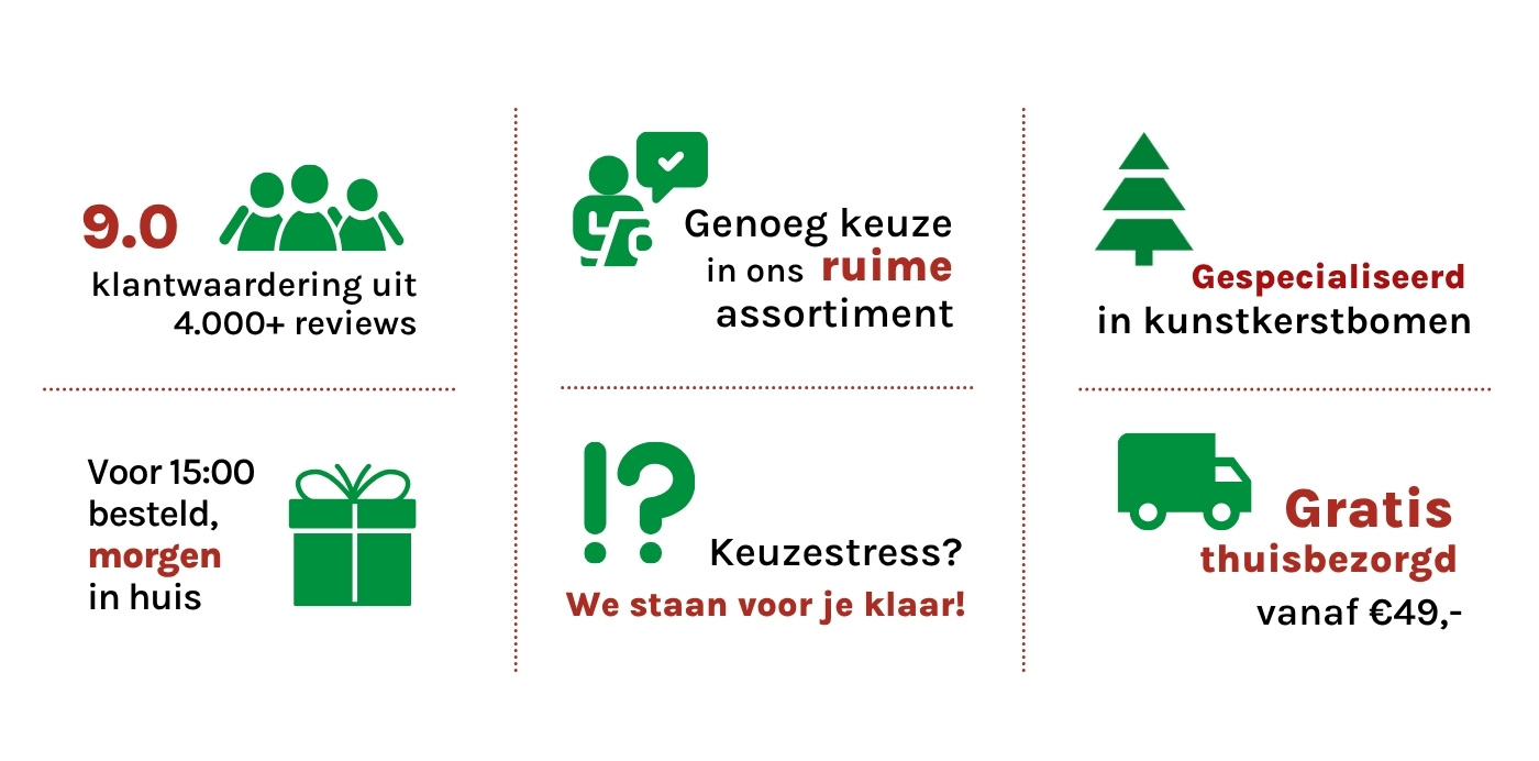 6 redenen om bij ons kerstversiering te bestellen