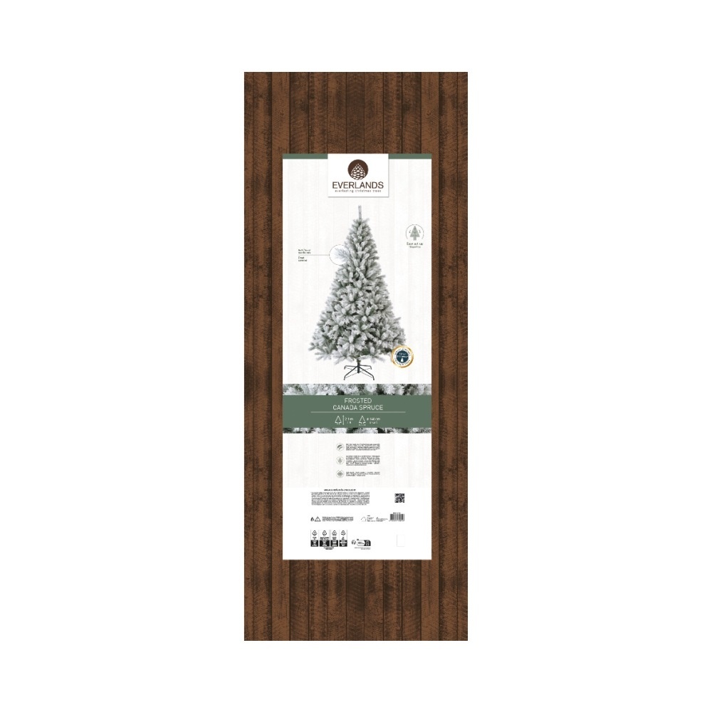 Canada Spruce kunstkerstboom 300xø175cm | groen met bevroren details