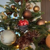 Kersthanger aardbei | onbreekbaar | 9,1cm