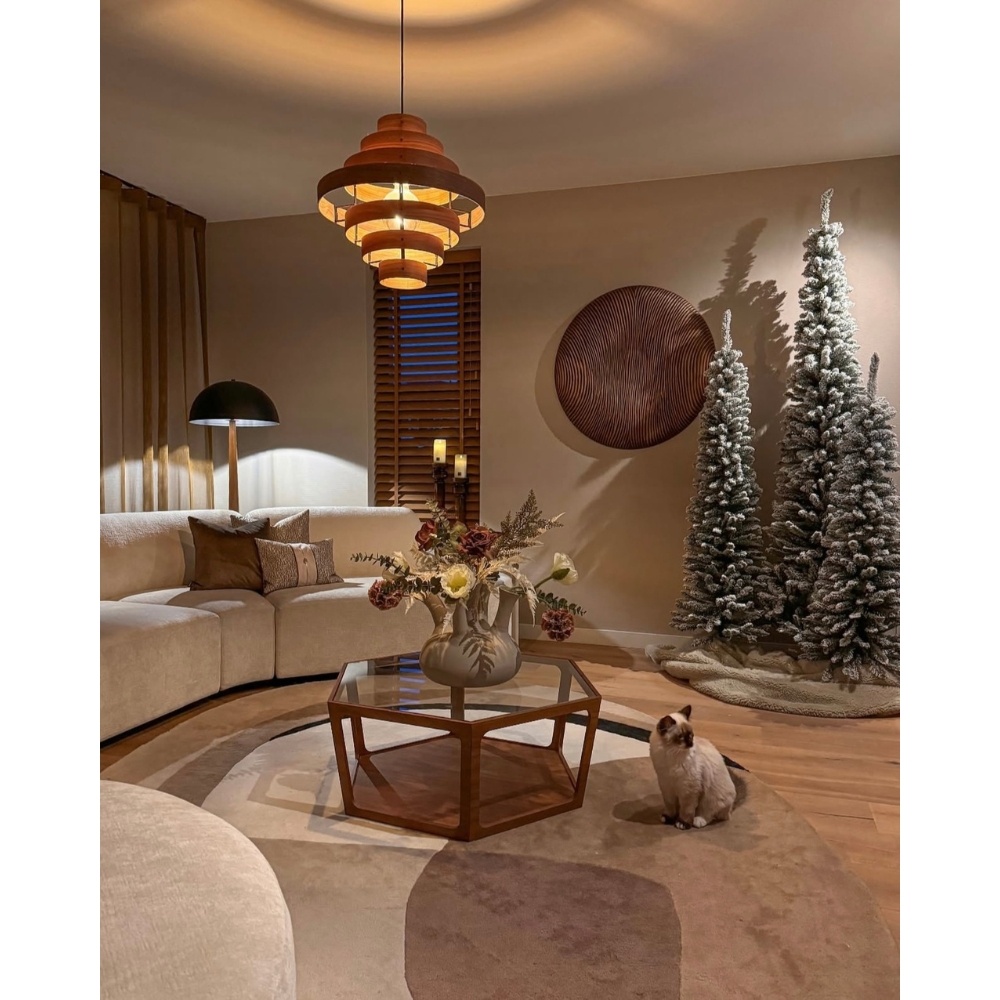 SET-VOORDEEL | Pencil Pine Snowy family 210/240/300cm | smal | groen