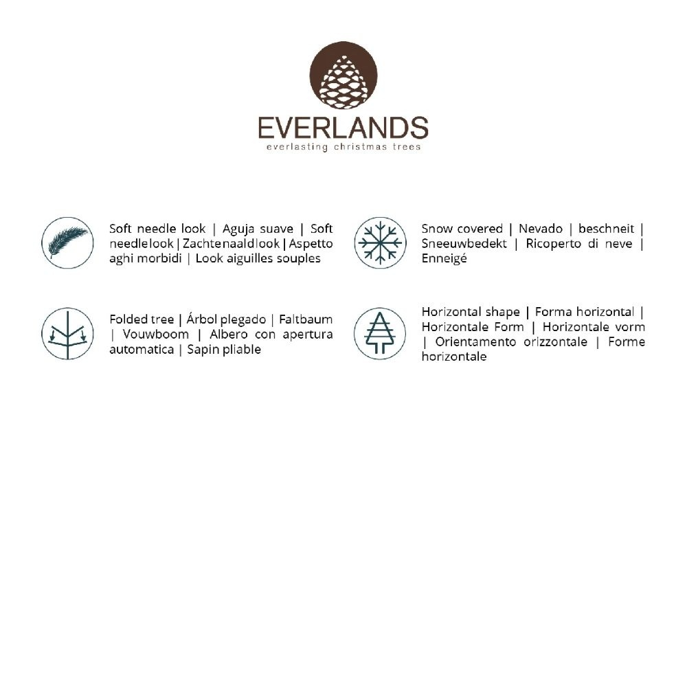 SET-VOORDEEL | Pencil Pine Snowy family 120/150/180cm | smal | groen