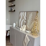 Kunstkerstboom | shiny met LED lampjes | 68cm