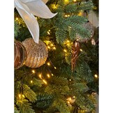 Kerstballen mixbox met piek 33-delig | espresso | kunststof/onbreekbaar | diverse maten