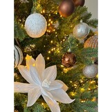 Kerstballen mixbox met piek 33-delig | espresso | kunststof/onbreekbaar | diverse maten