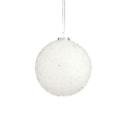 Kerstbal | onbreekbaar | wit | 8cm