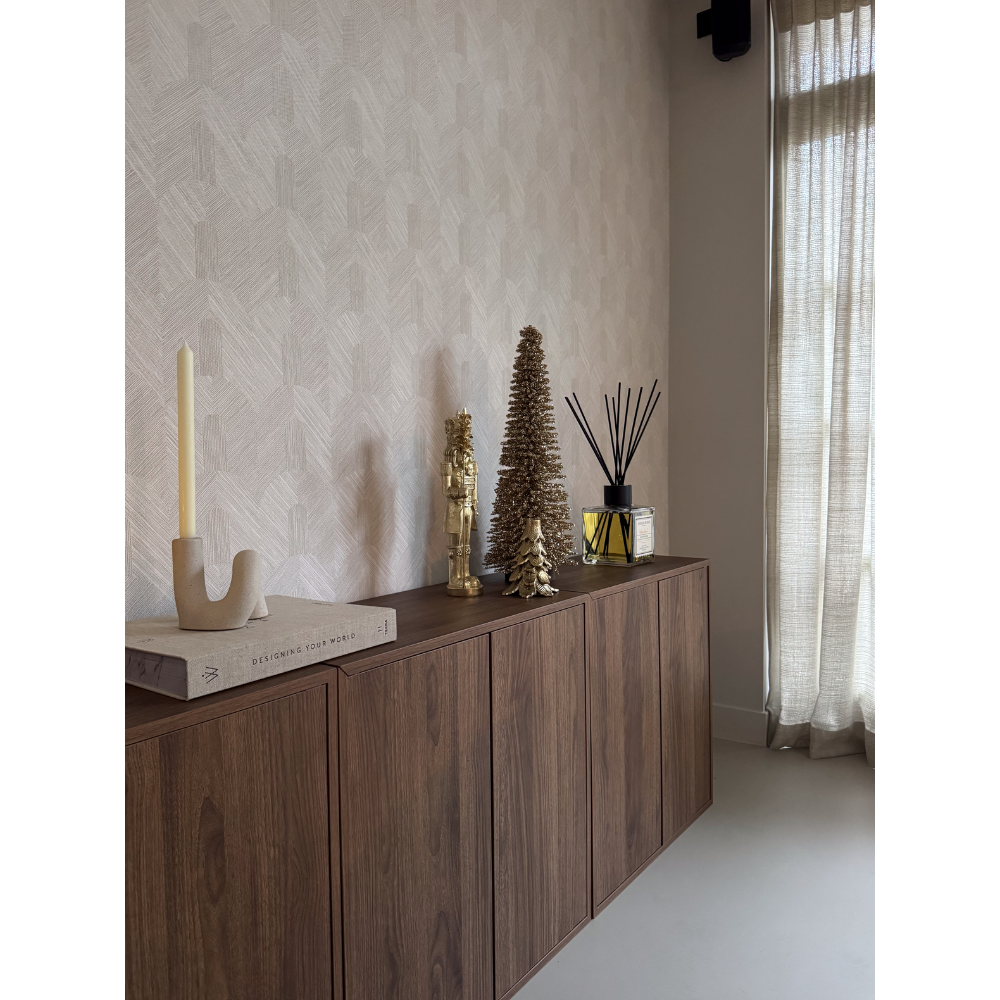 Notenkraker met staf | polyresin | goud | 40cm