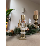 Notenkraker met zwaard | hout | champagne | 25cm