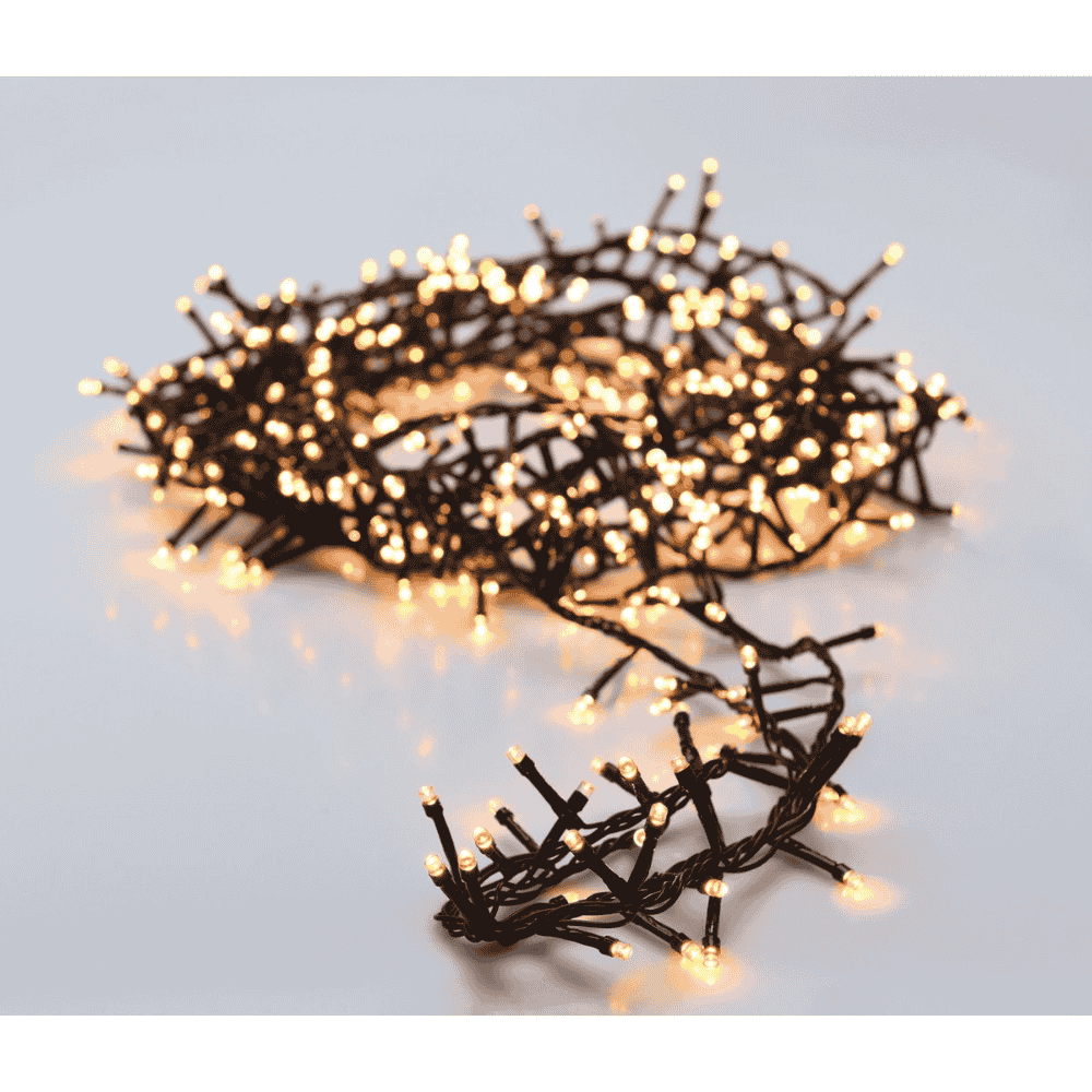 Kerstverlichting cluster | 1800 LED lampjes | extra warm wit | 36m