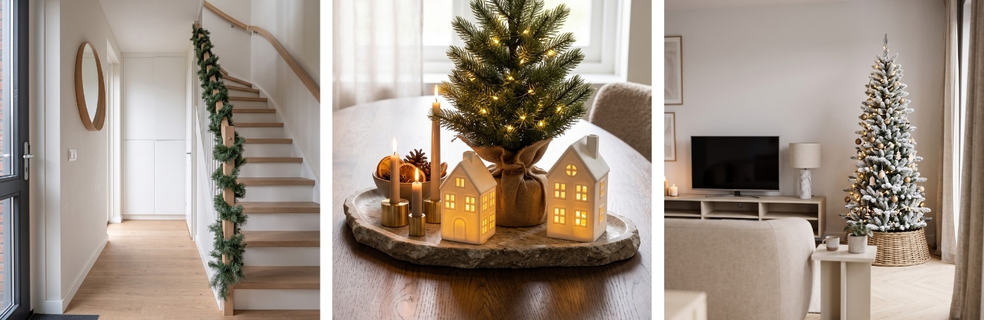 Kerstversiering kleine ruimtes ideeën