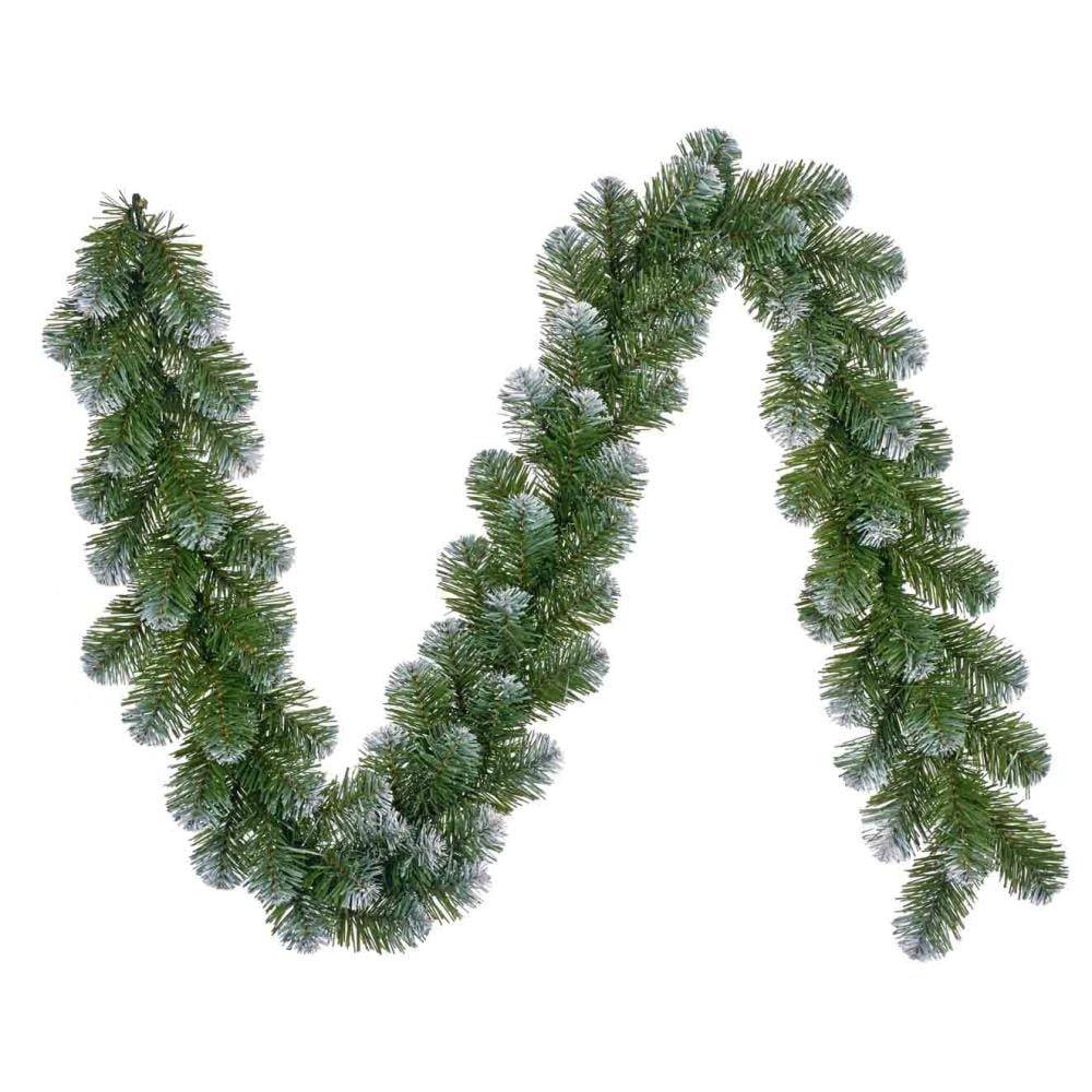 Norton Frosted kerstguirlande | groen met sneeuw details | 180cm