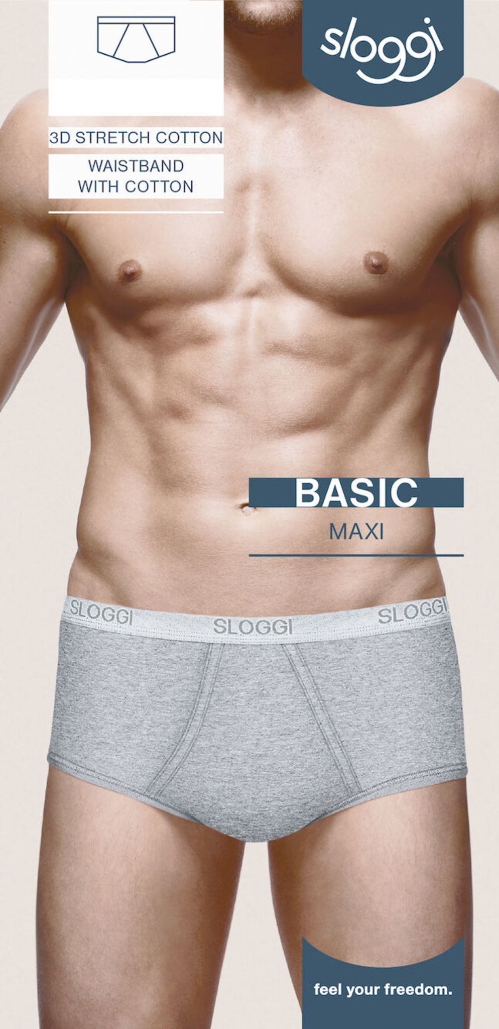 Sloggi Heren Basic Maxi Grijs